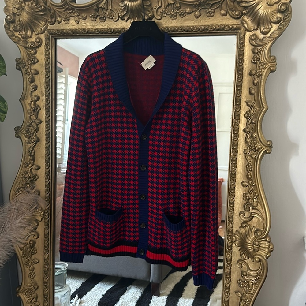 Gucci Houndstooth Cardigan